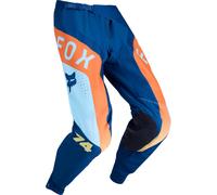 FOX 360 Tine Pantalons de motocross, bleu/orange, Taille 32