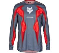 FOX 360 Volatile Maillot de motocross, Gris/Rouge, Taille L