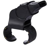 Fox 40 9209-0008 Sifflet Sonik Blast avec Grip pour Les Doigts Unisexe, Ensemble Noir, Taille Unique