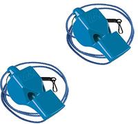 Fox 40 classic Whistle - Referee Safety Dog Rescue Lifeguard, Blue (2-Pack)
