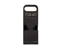 Fox 40 Titan Sifflet Double Ton en Titane Noir Mat