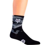 Fox Racing – Chaussettes VTT 6" Ranger – mesh respirant, rembourrage talon/orteils – Black Camo S/M
