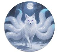 Fox à Neuf queues 1000 Pièces Faune Sauvage Puzzle Circulaire Détente & Relaxation Jeu Cadeau Unique Adultes Et Enfants Dès 14 Ans 1000pcs (67.5x67.5cm)