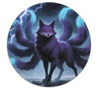 Fox à Neuf queues 1000 Pièces Faune Sauvage Puzzle Circulaire Jeu D'Intelligence De l'art De La DécoRation Moderne Adultes Et Enfants Dès 14 Ans 1000pcs (67.5x67.5cm)