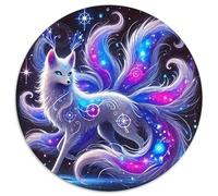 Fox à Neuf queues 1000 Pièces Fox à Neuf queues Puzzle Circulaire Jeu Éduchatif Défi De l'art De La Décoration Moderne Adultes Et Enfants Dès 14 Ans 1000pcs (67.5x67.5cm)