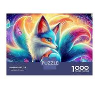 Fox à Neuf queues 1000 Pièces Fox Cosmique Puzzle pour Adultes Experts Carton Résistant À l'usure sans Reflets Anti-Stress Difficile Édition Limitée 52x38cm/1000pcs