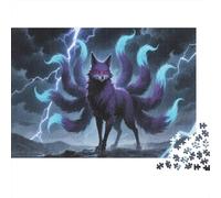 Fox à Neuf queues Puzzle 1000 Pièces Adultes Et Enfants Dès 14 Ans Qualité Supérieure Défi Jouets bêtes fantastiques Moderne Jeu Cadeau Unique 1000pcs (75x50cm)
