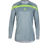 FOX Airline Aviation Maillot de motocross, gris, Taille M