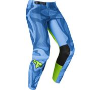 FOX Airline Exo Pantalon de motocross, bleu-jaune, taille 30