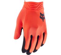 FOX Airline Gants de motocross pour jeunes, Orange/Noir, Taille XS