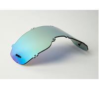 FOX Airspace / Main MX22 Injection Mirrored Lentille de remplacement, Reflet bleu, Taille unique
