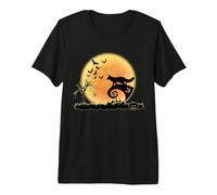 Fox and Moon Scary Animals Funny Halloween Costume T-Shirt Haut de Gamme
