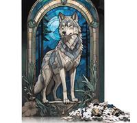 Fox Animal Puzzles 1000 Pieces Cadeau Unique Jeu Éducatif Défi Jouet À De Qualité Supérieure Peinture Art pour Adultes Et Enfants 1000pcs (38x26cm)