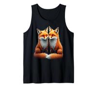Fox Art Amoureux des Animaux Sauvages Couple De Débardeur
