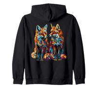 Fox Art Amoureux des Animaux Sauvages Couple De Sweat à Capuche