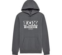 FOX BANNER FLEECE Pullover dark shadow grau S