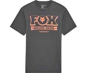 FOX BANNER SS PREM TEE Shirt dark shadow grau S