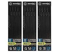 FOX Bas de Ligne sans ardillon Matrix MXC-2 Standard X-Strong Pole rig x8