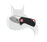 Fox BLACK Knives Puck Liner Lock BF-761B Black G10 and D2 Steel Pocket Knife