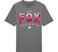 FOX Block T-shirt jeunesse, Gris foncé, Taille YL
