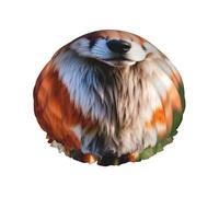 Fox Bonnet de douche réutilisable pour homme et femme - Séchage rapide - Pour le bain des cheveux longs et courts
