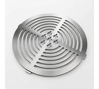 Fox·Bunny Support de wok pour plaques de cuisson, en acier inoxydable, plaque de grill plancha, ouverture circulaire Ø 20 cm (insert de barbecue Ø 20 cm en acier inoxydable)