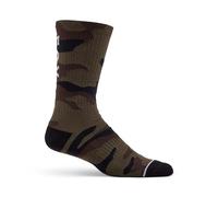 Fox Camo Crew Chaussettes Vert Camouflage XS/S