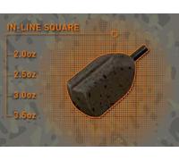 Fox Camotex Square In-Line Leads Grooved 1,5Oz 42g