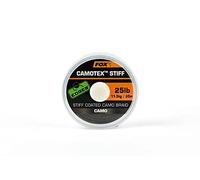 Fox Camotex Stiff Coated Camo Braid 20 m - Matériau de Bas de Ligne, capacité de Charge : 11,4 kg