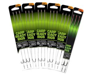 Fox Carp Ready Rigs Wide Gape Lot de 3 bas de pêche à la carpe Taille / capacité de charge : 2 / 25 lb