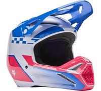 FOX V1 Collect Casque de motocross, rose-bleu, taille M pour homme