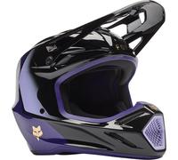 FOX Casque moto V3 Drip Black / Purple 2026 2XL