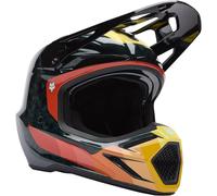 FOX Casque moto V3 RS Grid Black / Orange 2025 M