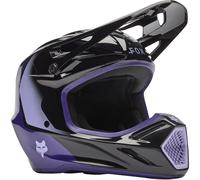 FOX Casque moto V3 Spire Junior Black / Purple 2026 S