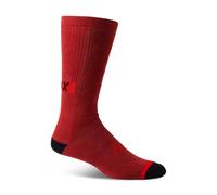 FOX Chaussettes de cyclisme classiques - DEFEND CREW - Rouge L-XL