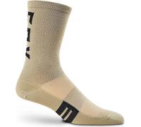 FOX Chaussettes de cyclisme classiques - FLEXAIR MERINO - Marron L-XL