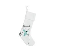 (fox) Christmas Stockings Santa Claus Snowman Penguin Deer Fireplace Decorations Cloth Ornaments ML-M363ABCD