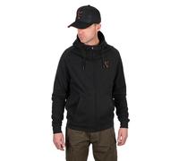 Fox Collection Sweat À Capuche Léger Noir Et Orange / Pêche