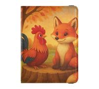 Fox Coq - Porte-passeport en cuir pour voyage sécurisé - Porte-monnaie et cartes cachés pour femme