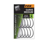 Fox Curve CHK279 Lot de 10 hameçons de pêche à la carpe avec revêtement PTFE non réfléchissant pour une visibilité réduite | Points durables et construction en acier forgé