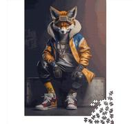 Fox Dancer Puzzle 1000 Pièces Educa Jouet en Bois Divertissement Créatif De l'art De La Décoration Jeu Éducatif Challenge Toy Adultes & Enfants des 14 Ans 1000pcs (38x26cm)