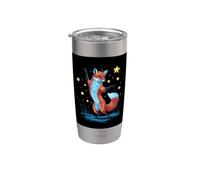 Fox dansant pour les humains qui aiment danser Gobelet isotherme en acier inoxydable double paroi