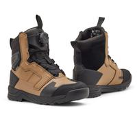 FOX Defend ADV Bottes de moto imperméables, noir/marron, Taille 10