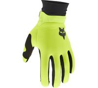 FOX Defend Thermo Gants de motocross, noir-jaune, taille S pour homme