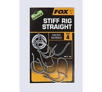 Fox Edges Arma Point Stiff Rig Straight Hameçon Taille 6 - 10 pièces
