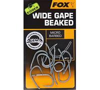 Fox Edges Armapoint Wide Gape Beaked Hooks Lot de 10 hameçons de pêche à la Carpe pour la pêche à la Carpe, hameçons de bouillette, Taille : 2