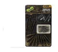 Fox Edges Camo Power Grip Lead Clip Kit de clips de plomb pour plomb à carpe, sécurité et montage