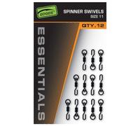 Fox Edges Essentials Spinner Swivels | Size 11 mat zwart OneSize