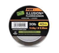 Fox Edges Illusion Fil de ligne en fluorocarbone Vert 40 m 13,6 kg