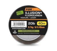 Fox Edges Illusion Fil de ligne en fluorocarbone Vert 40 m 9 kg